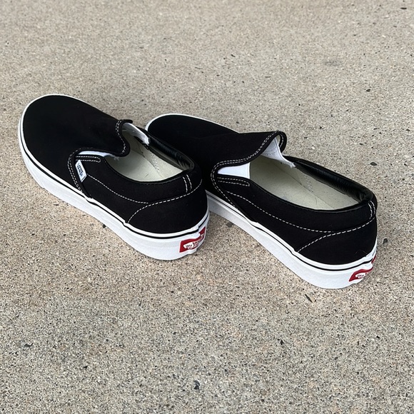 Vans Shoes - Brand new never worn black slip on vans women’s size 9 men’s 7.5